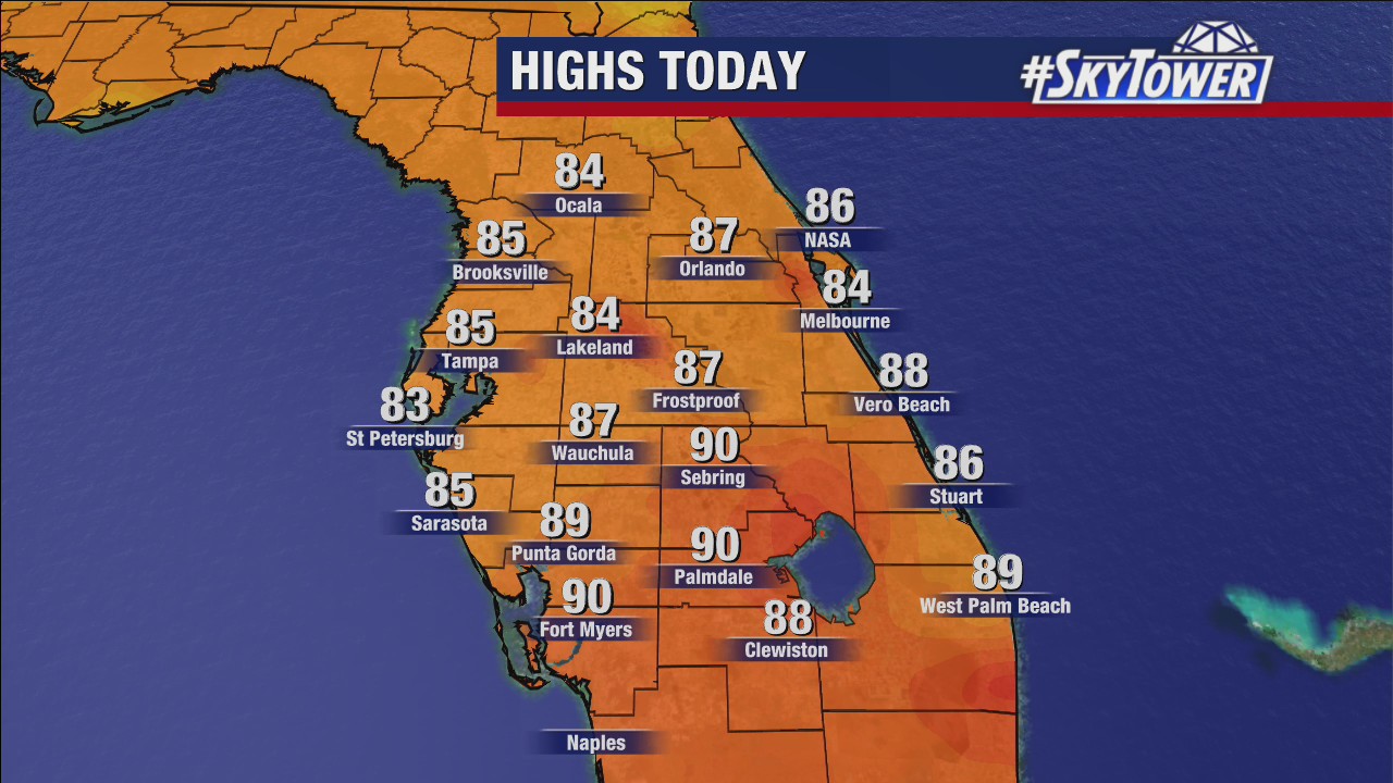 Wednesday evening forecast