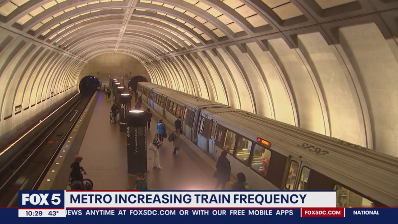 Metro increasing train frequency