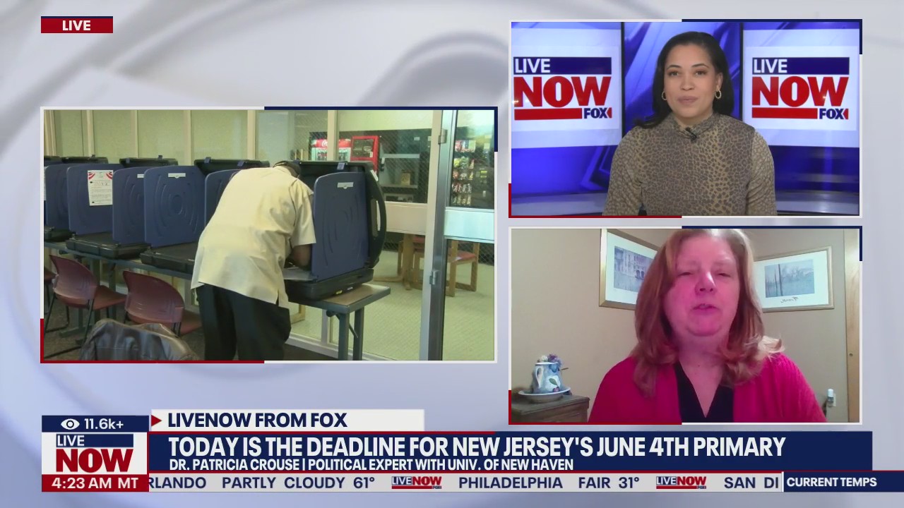 Today is the deadline for NJ's June 4th primary