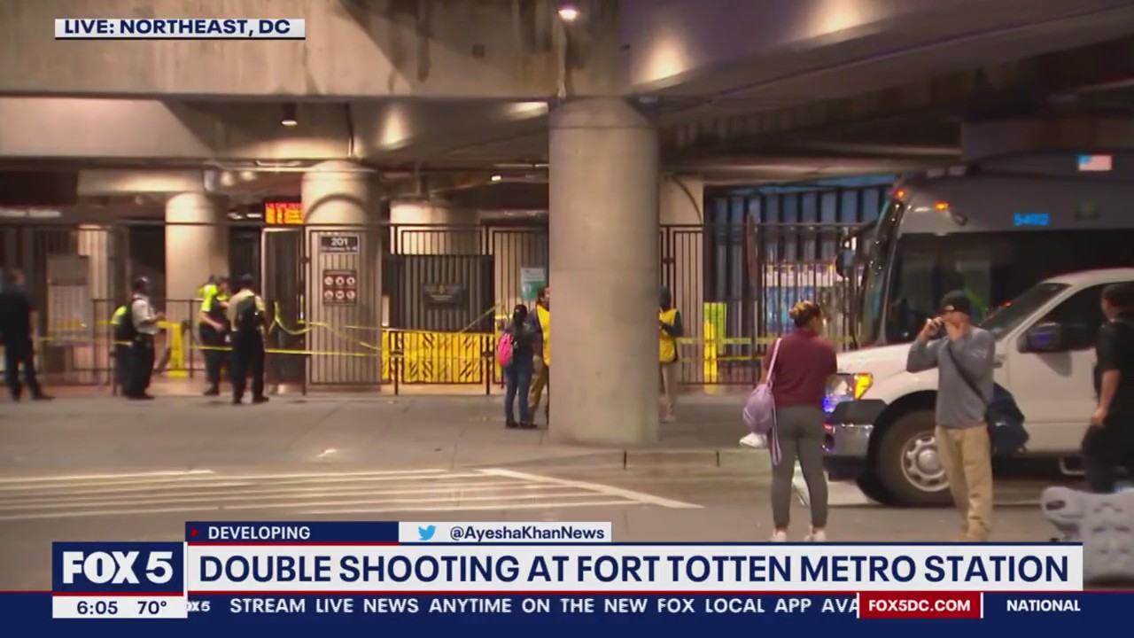 Teen, man hurt in shooting at Fort Totten Metro Station