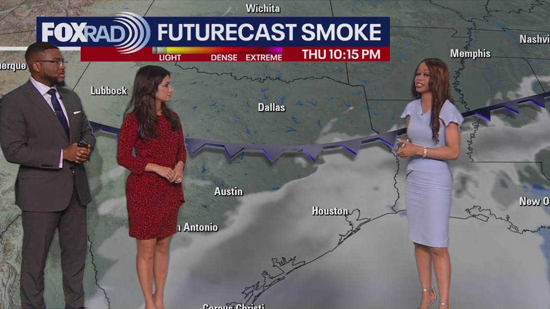 Why was it so hazy in Houston on May 9?