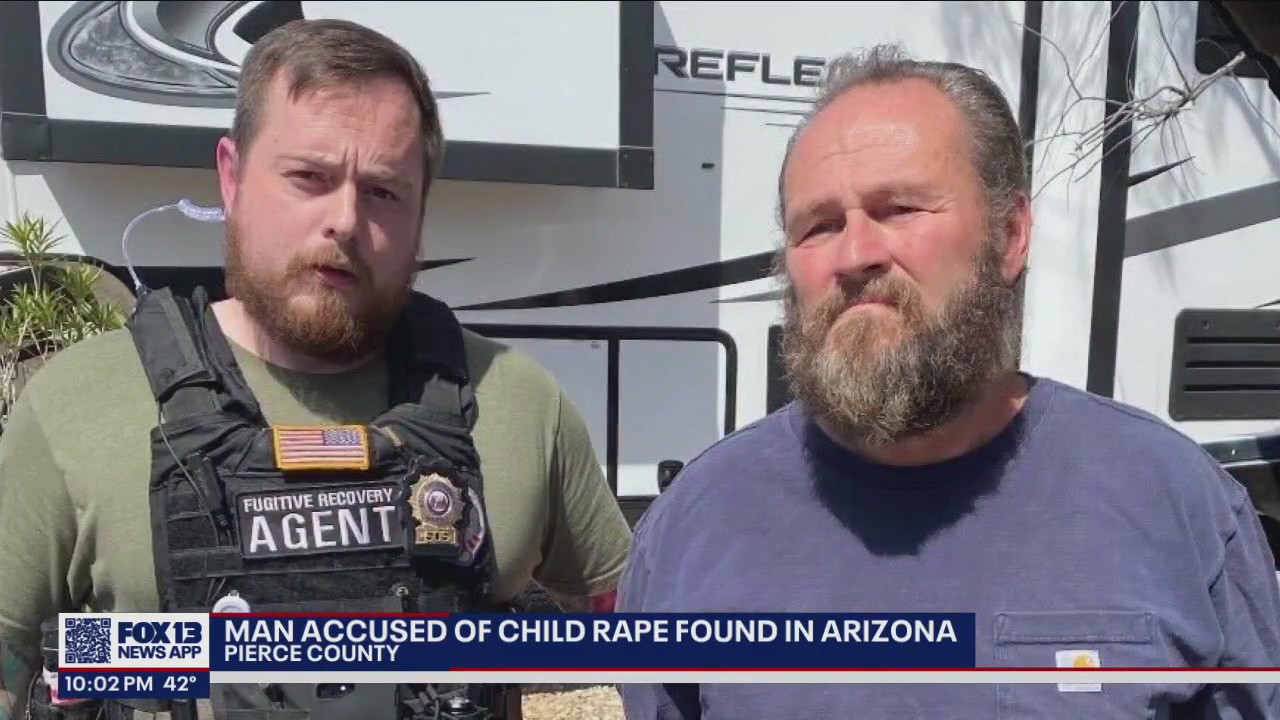 Man accused of Pierce County child rape found, arrested in Arizona