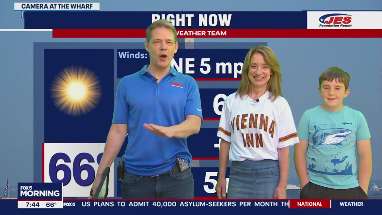 Doing the weather in Vienna!