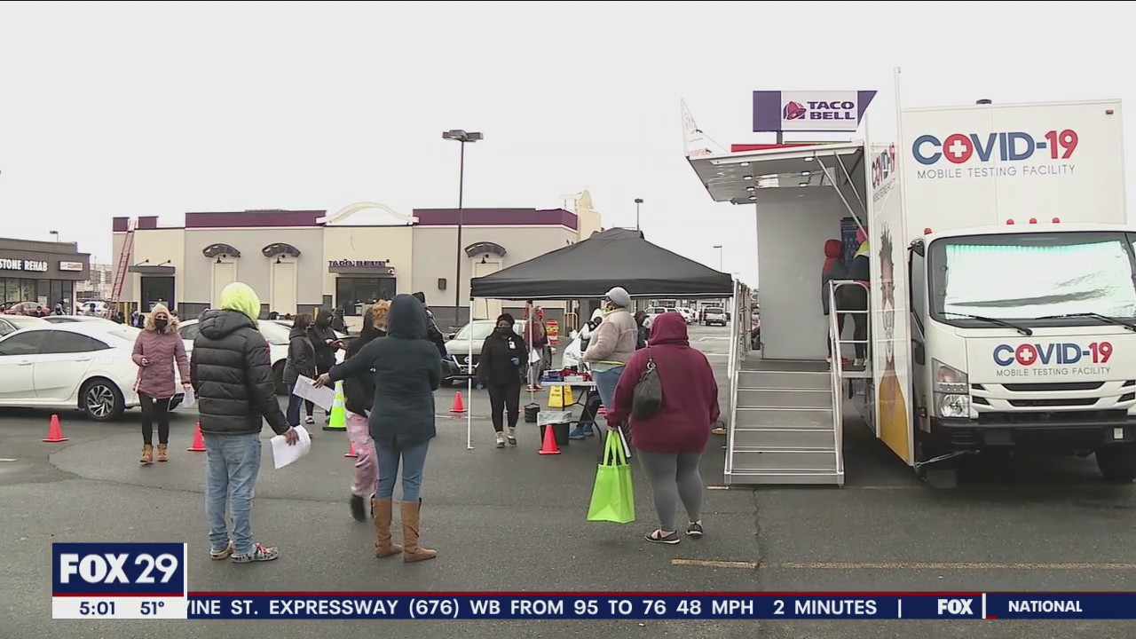 People met with long lines for COVID testing as cases continue to soar