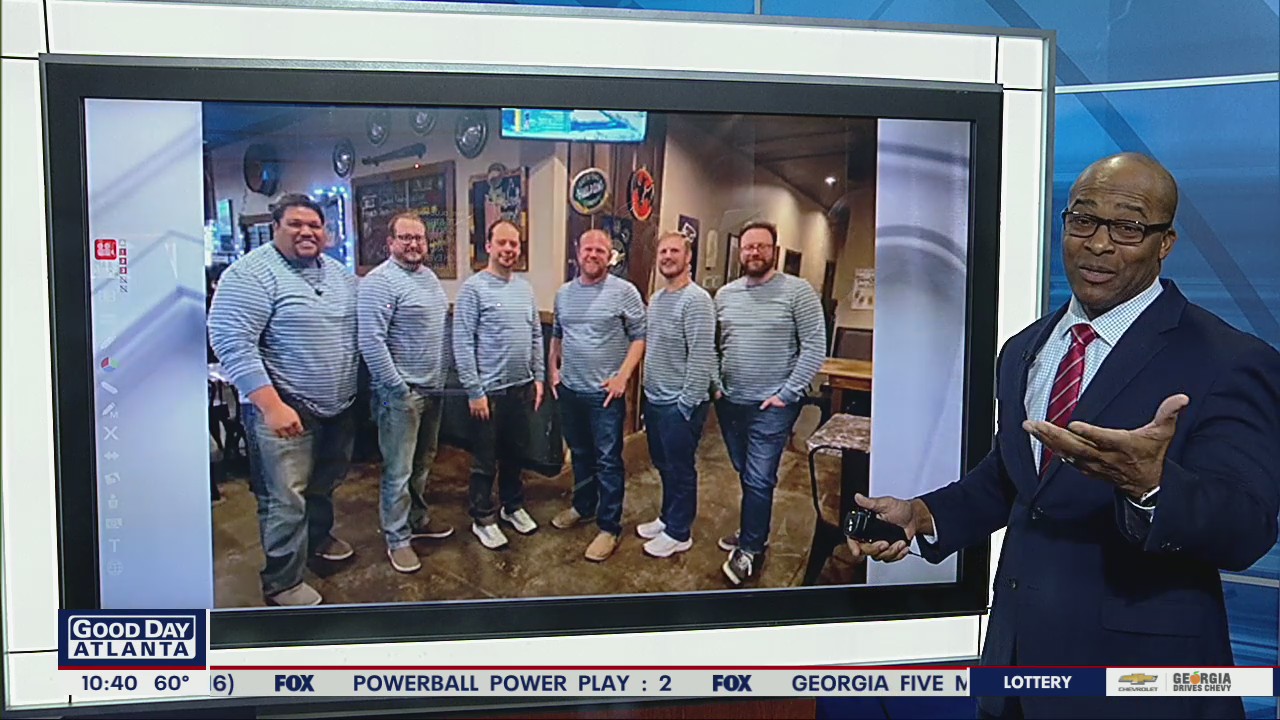 Women trick husbands with matching shirt prank