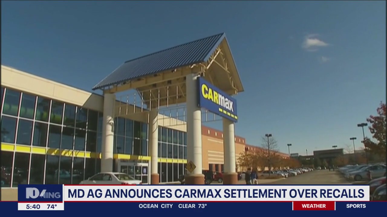 MD AG announces Carmax settlement