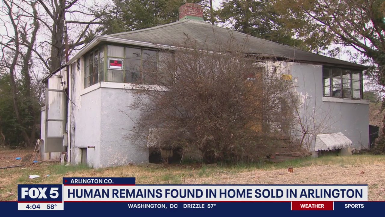 Human remains discovered inside recently sold home in Arlington County