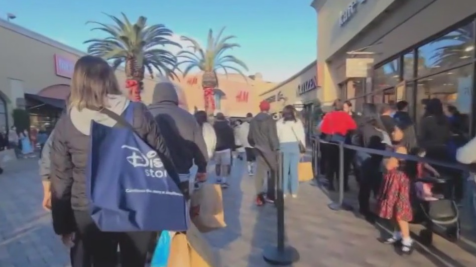Last minute holiday shoppers hit the malls