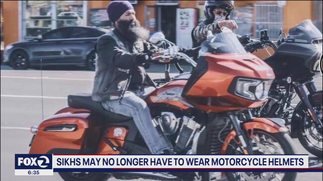 Sikhs may no longer have to wear motorcycle helmets in California