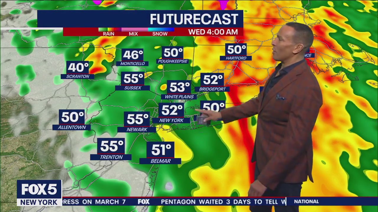 When will it rain in NYC?