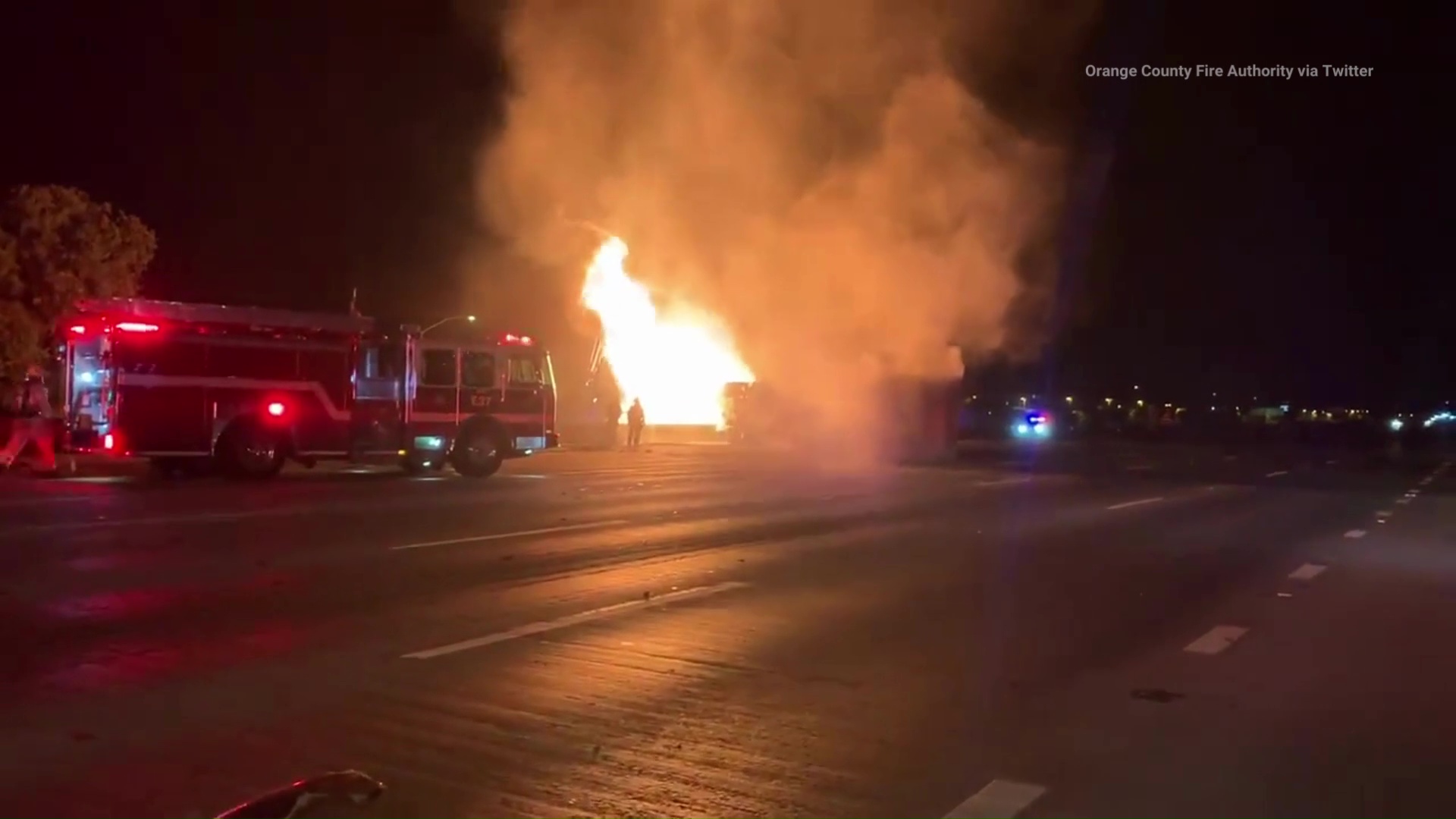 1 killed, 2 injured in fiery Irvine crash