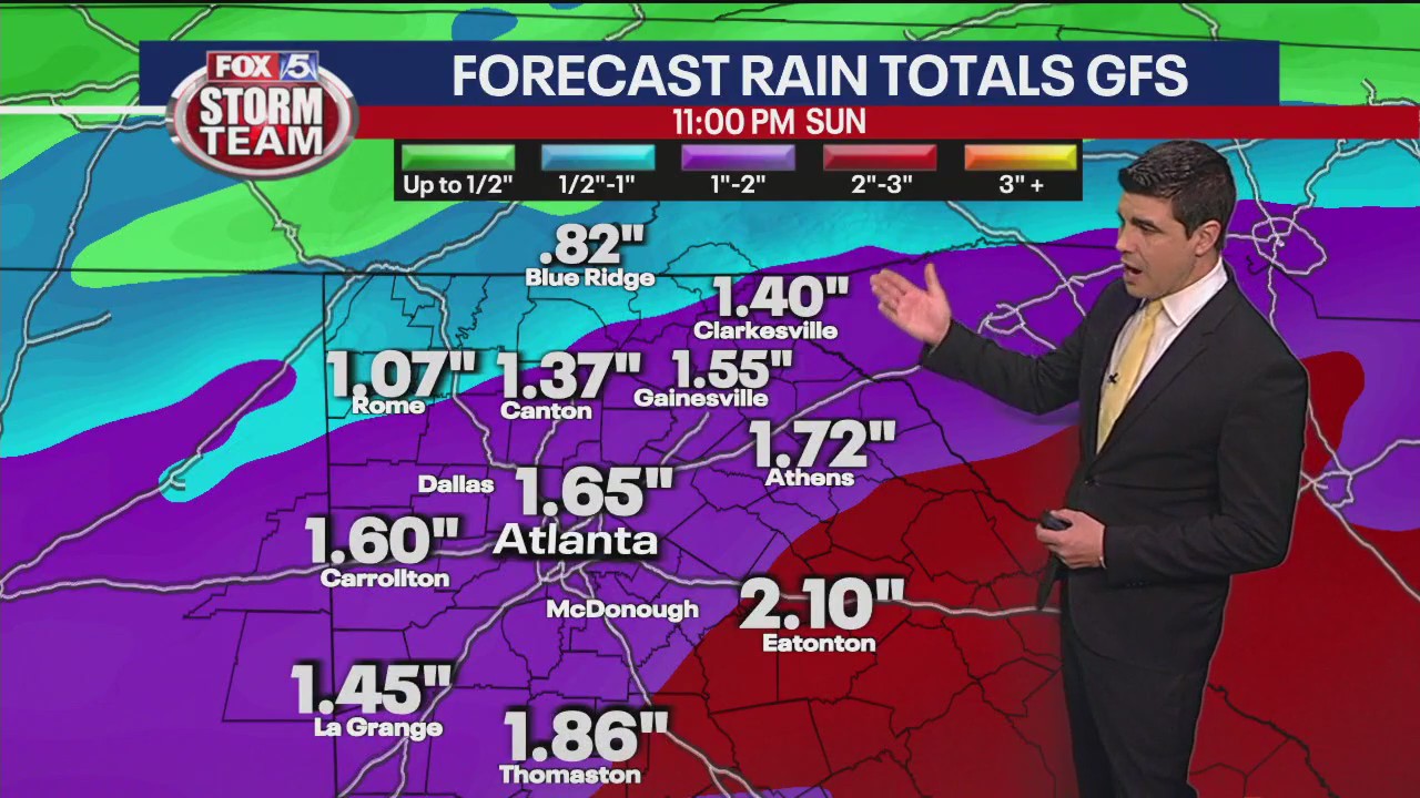 Thursday evening forecast
