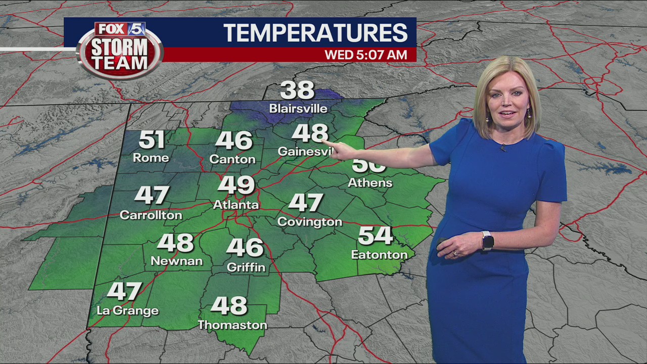 Wednesday morning weather forecast