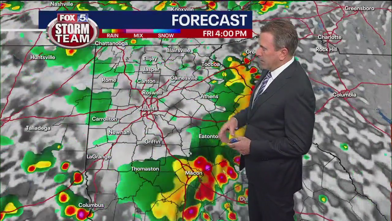 Friday morning forecast update