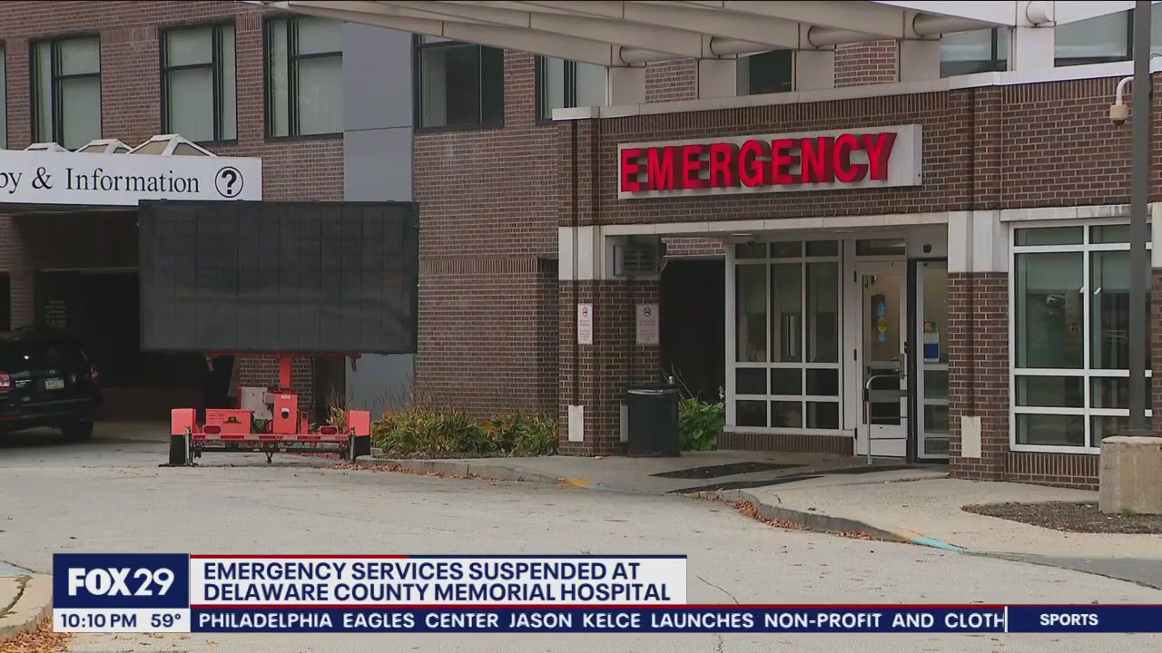 Emergency services suspended at Delaware County Memorial Hospital