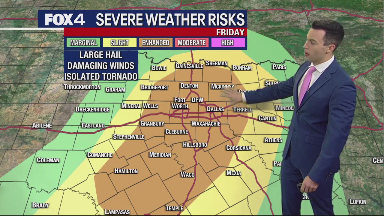 Dallas weather: April 27 afternoon forecast