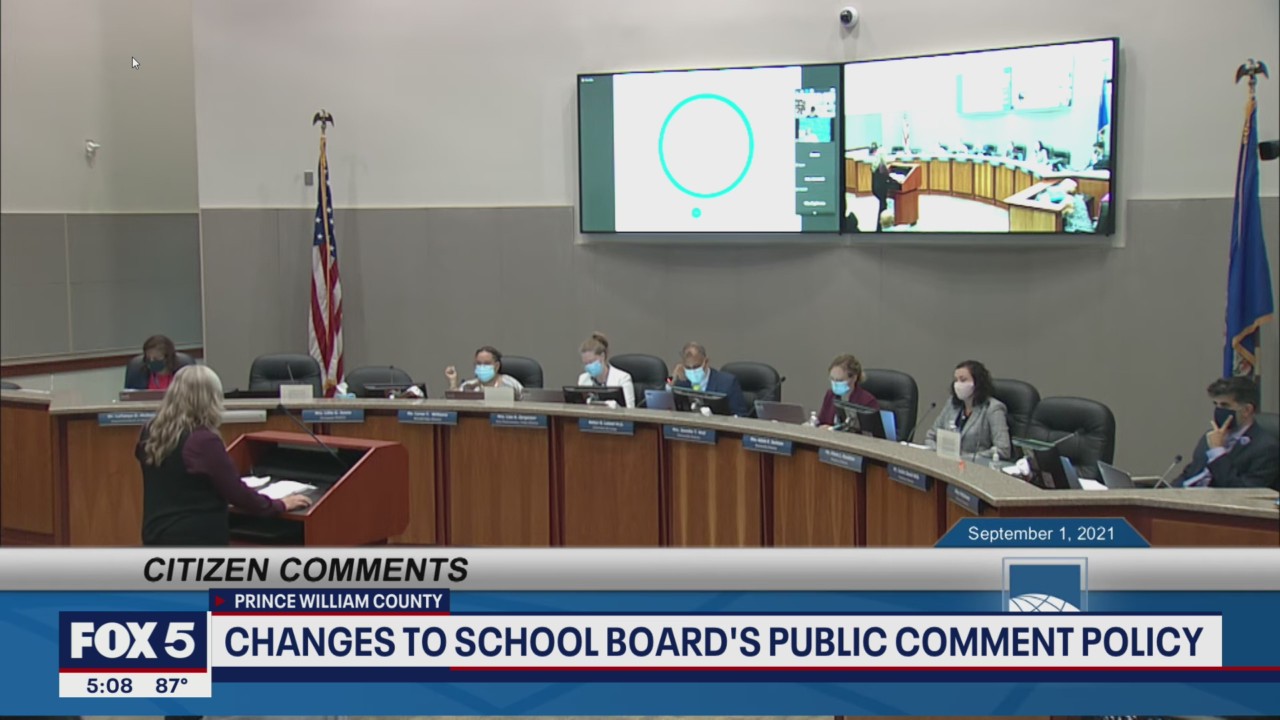 Prince William County School Board voting to change public comment policy