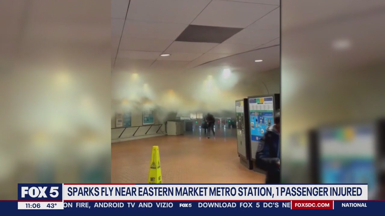 Sparks fly near Eastern Metro Station, 1 passenger injured