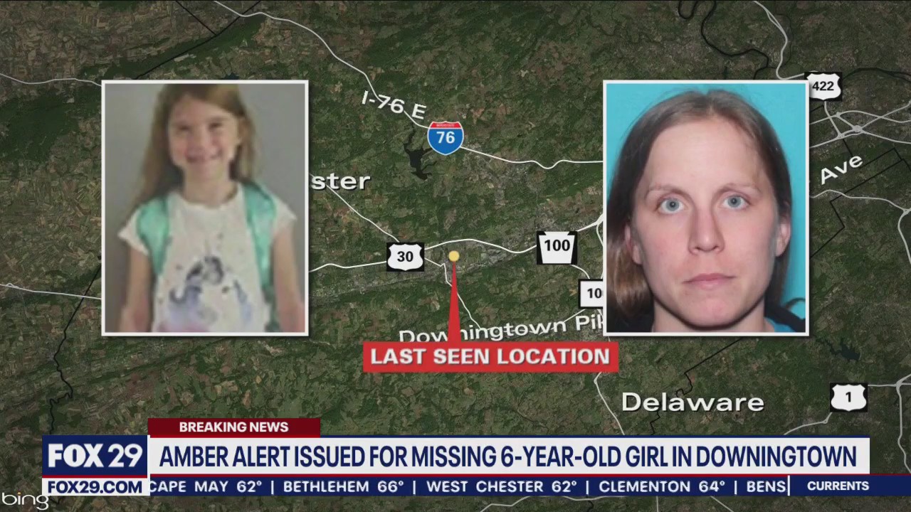 Amber Alert issued in Pennsylvania for missing 6-year-old girl last seen with woman