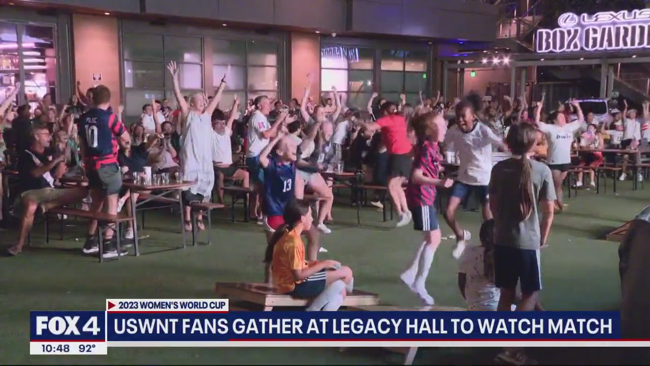 USNT fans gather at Legacy Hall to watch match