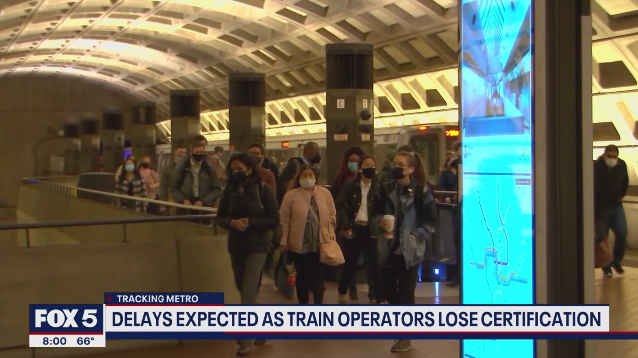 Metro service reduced after nearly half of its train operators have expired recertification