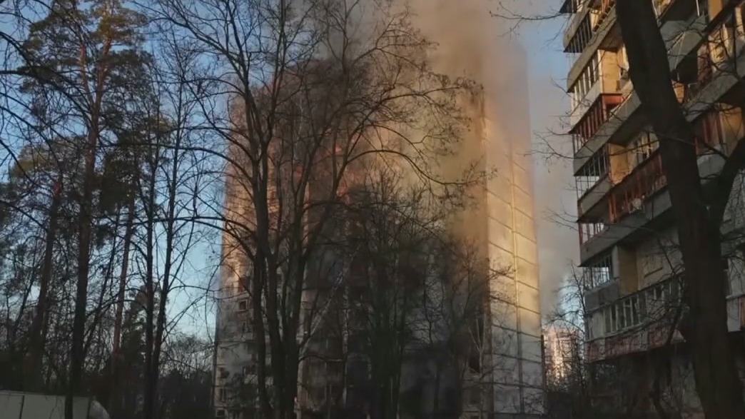 Russia targets Ukraine capital as NATO leaders show support