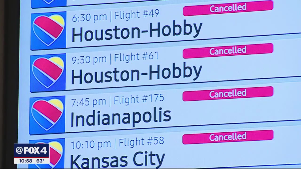 Flight cancellations for Southwest Airlines likely to continue next several days
