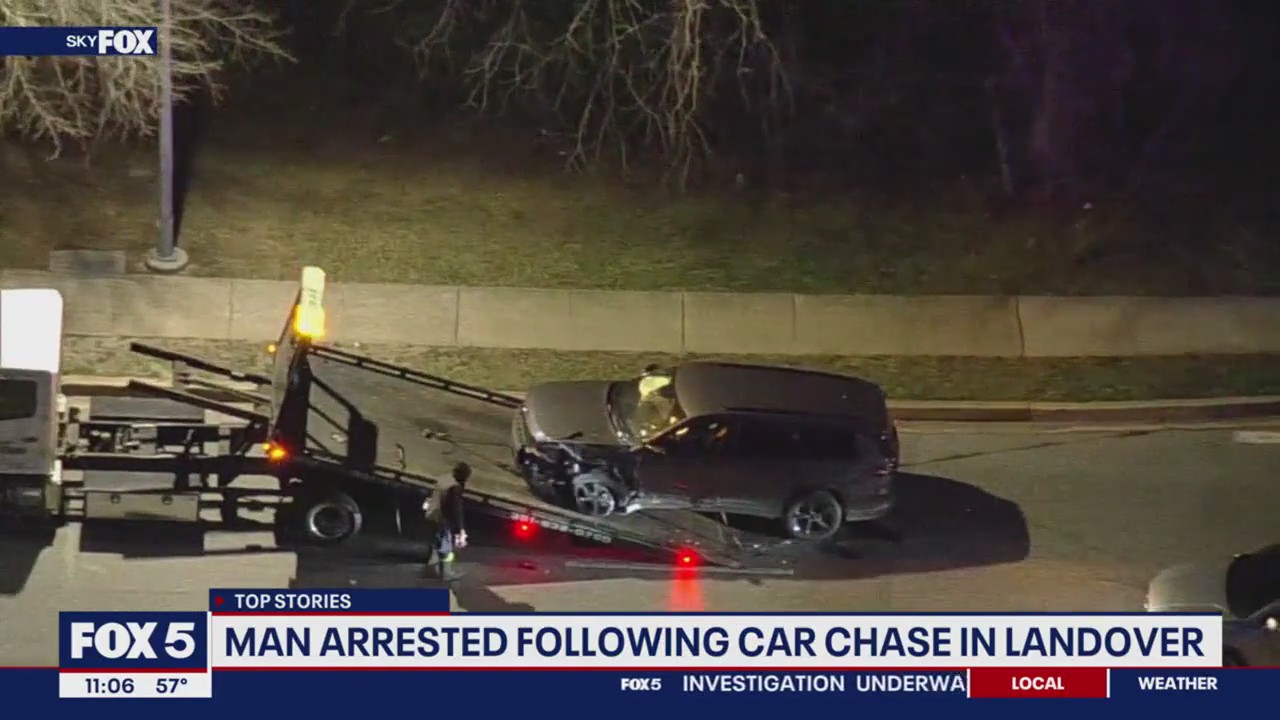 Man arrested following police chase in Landover