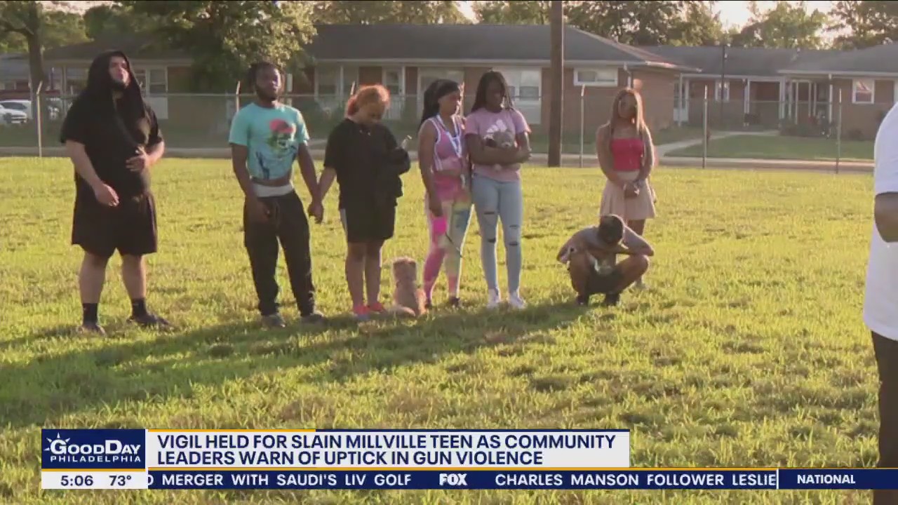 Vigil held for slain Millville teen amid an uptick of gun violence