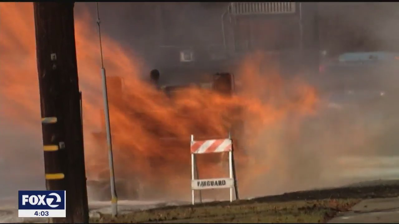 Fire, explosion after Concord construction crew hits gas main