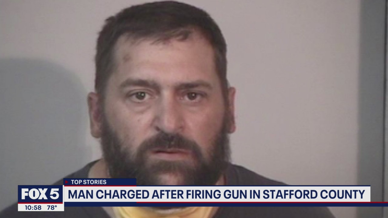 Man charged after firing at work in Stafford County