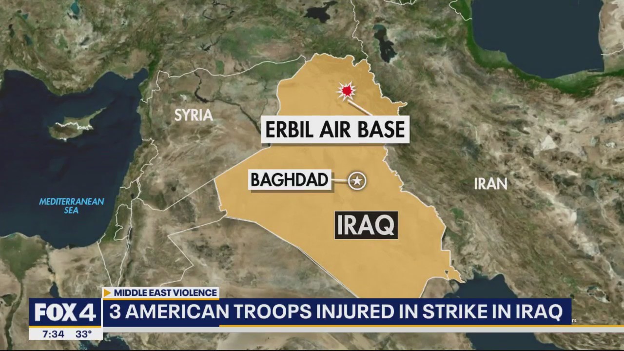 3 American troops injured in strike in Iraq