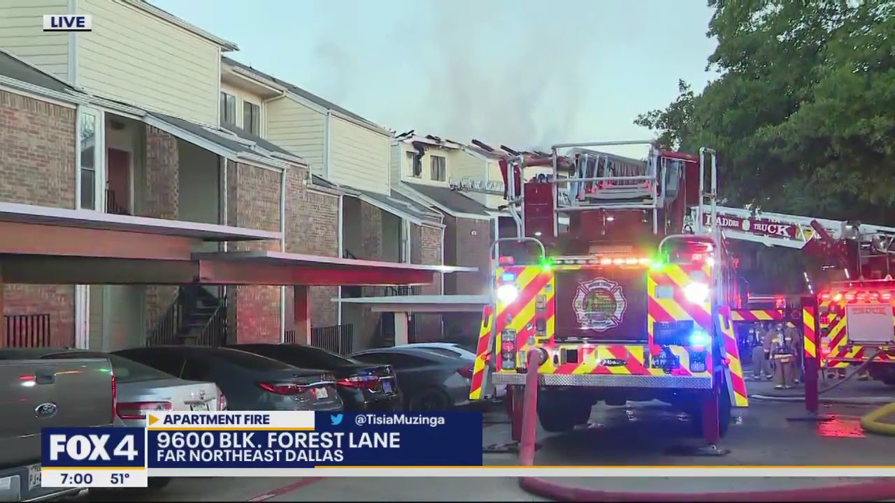Dallas apartment fire forces early morning evacuation