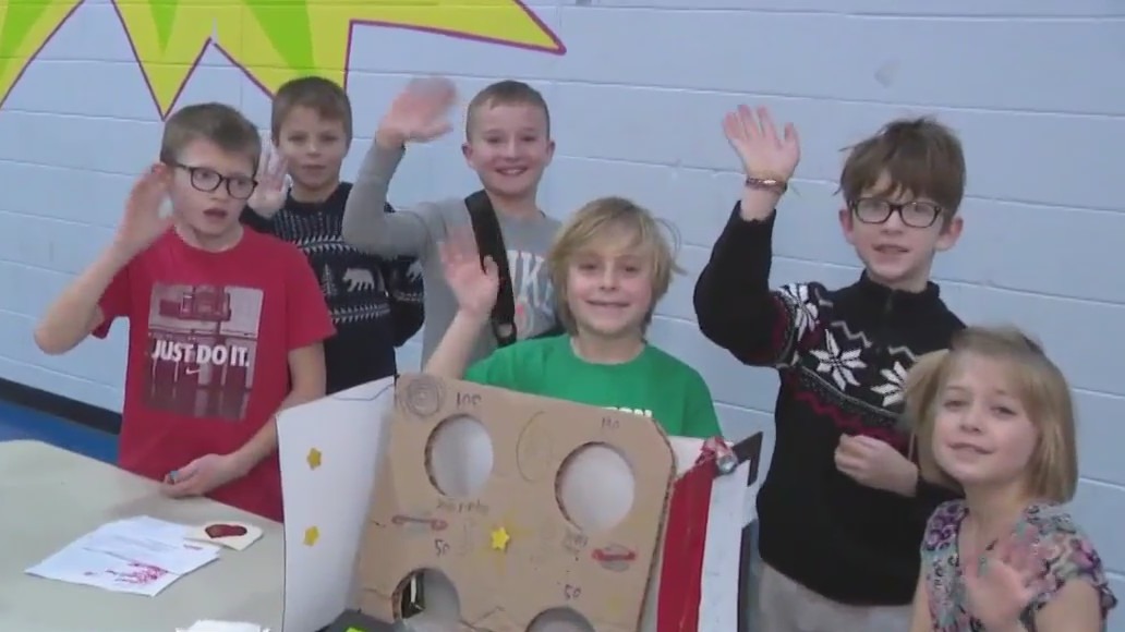 Merton students create 'Cardboard Arcade'