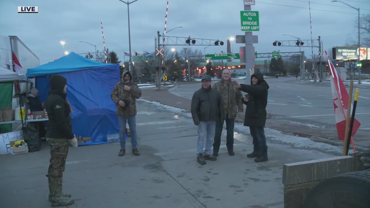 Why truckers, supporters are blocking Ambassador Bridge