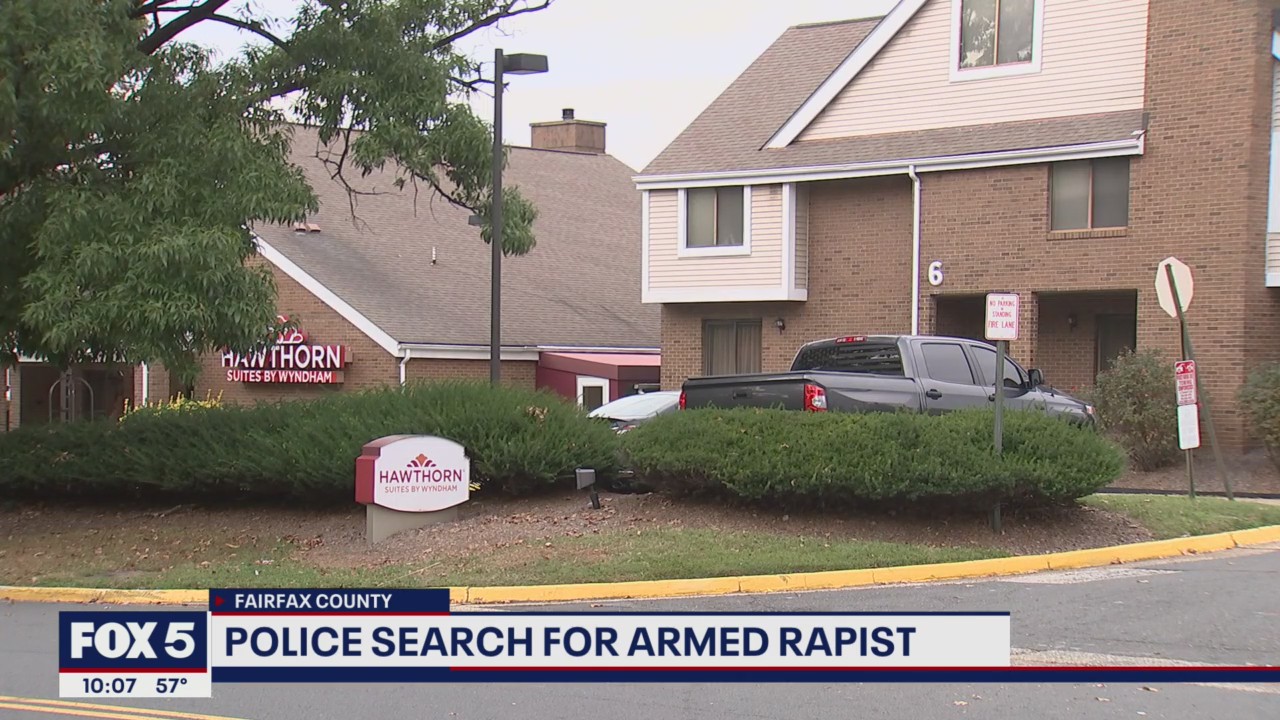 Fairfax county police search for armed rapist