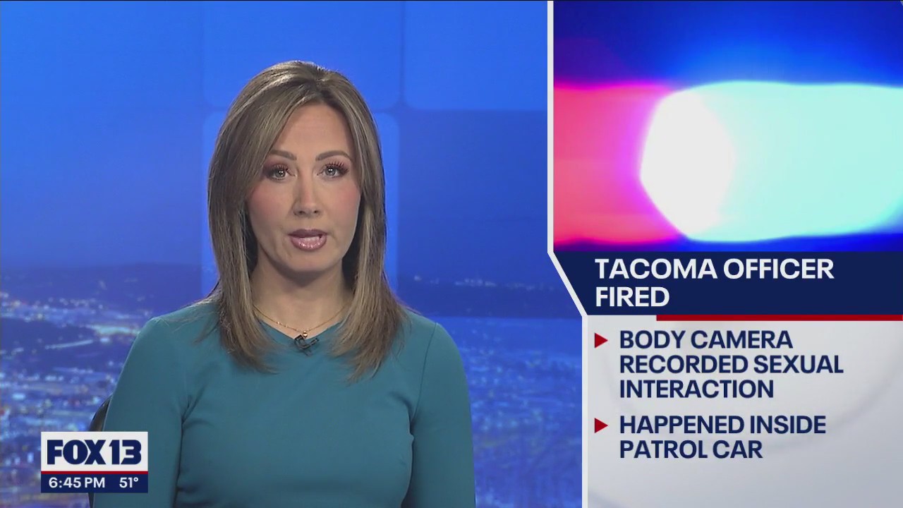 Tacoma officer fired after body camera captures him having sex on duty