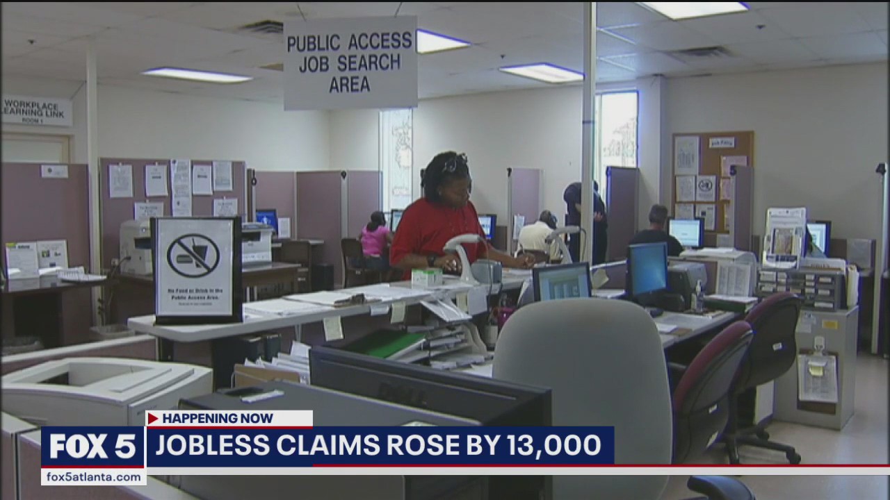 Jobless claims rose by 13,000