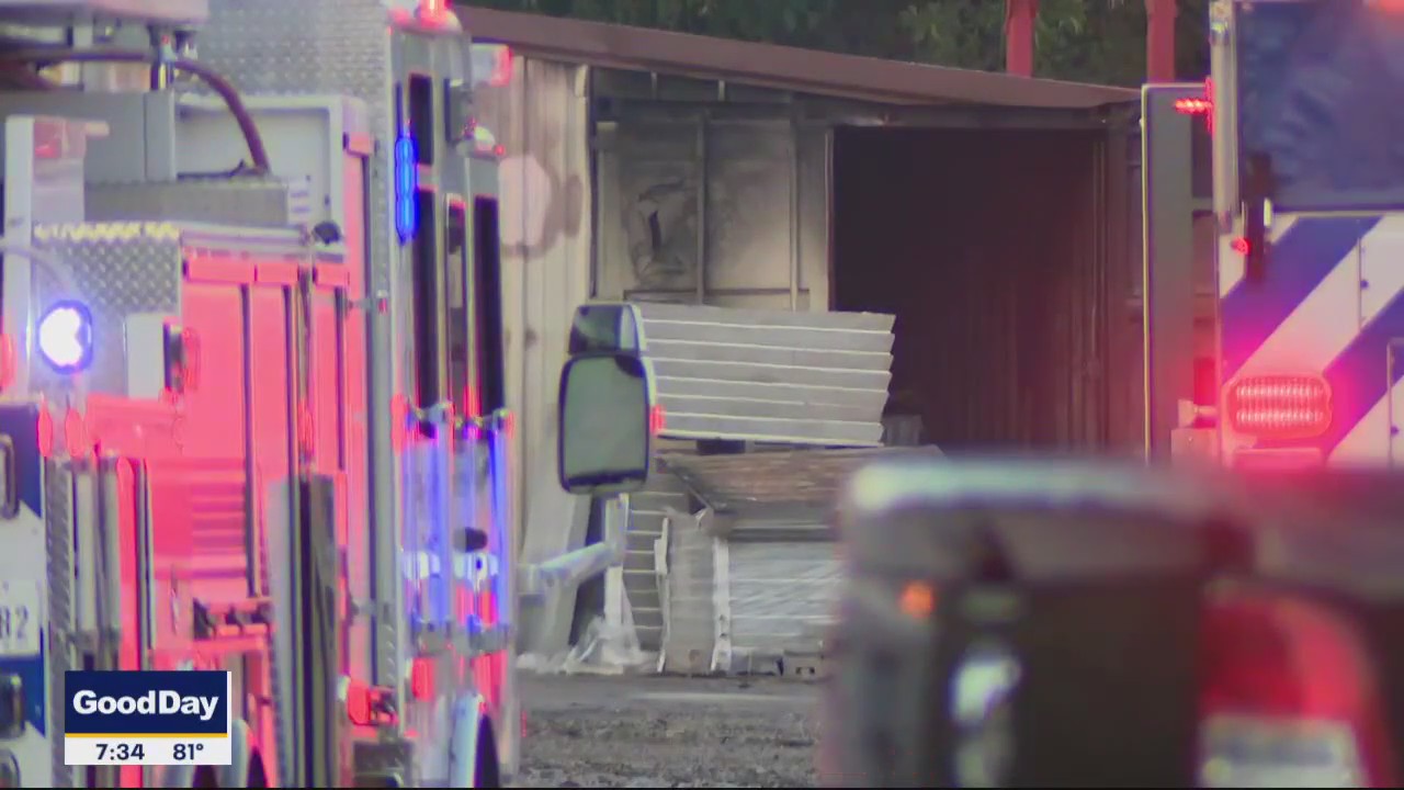 Fire at pool chemical warehouse causes concern