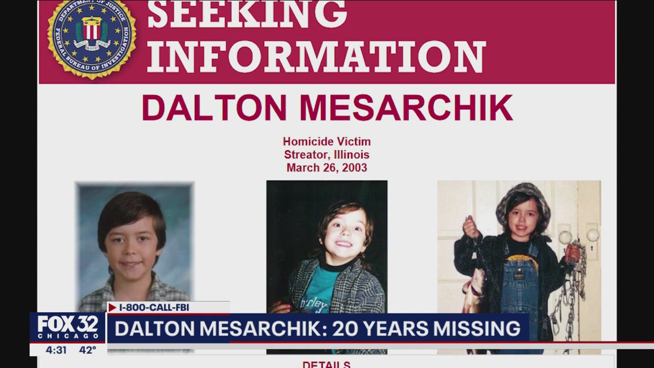 Dalton Mesarchik: FBI issues new alert on Illinois boys unsolved murder