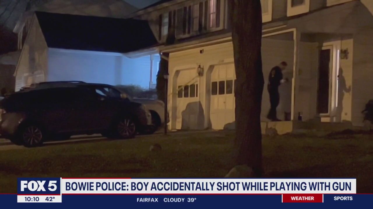 Bowie boy accidentally shot while playing with gun, police say