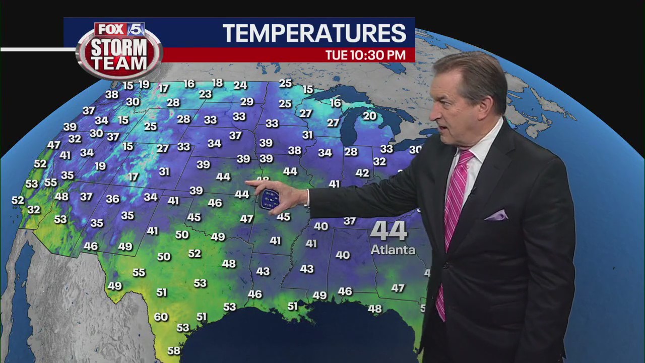 Tuesday evening forecast update
