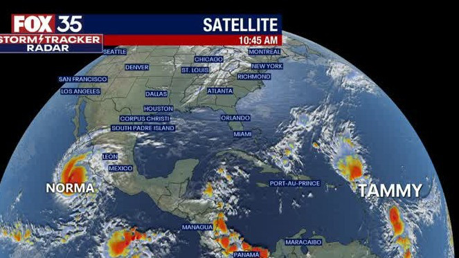 Tropical Storm Tammy churning in Atlantic