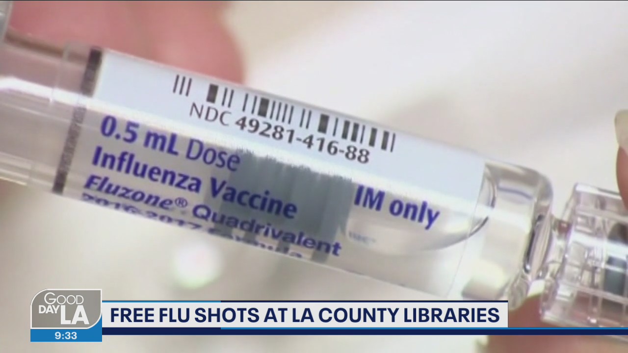 Free flu shots offered at LA County libraries