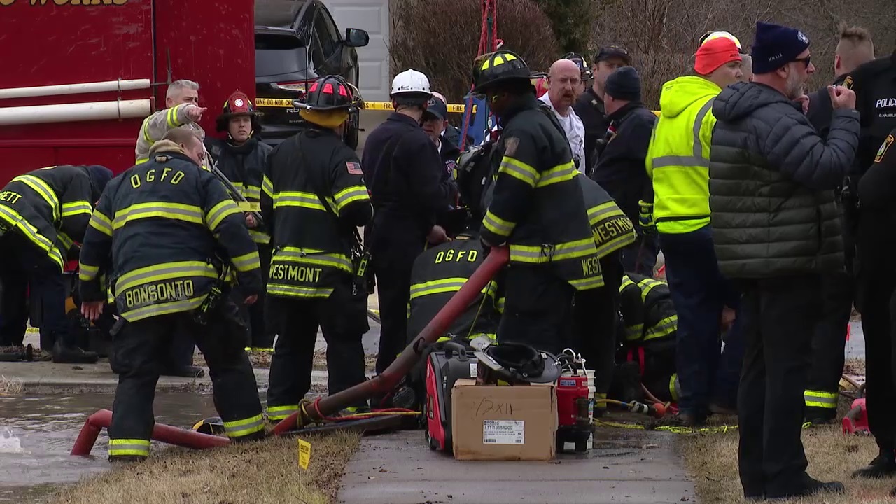 Video shows crews working to rescue Westmont worker killed in underground water main vault