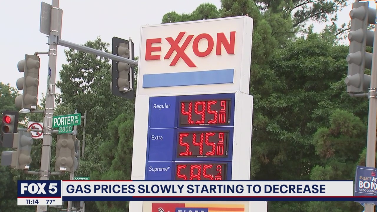 Gas prices slowly starting to decrease