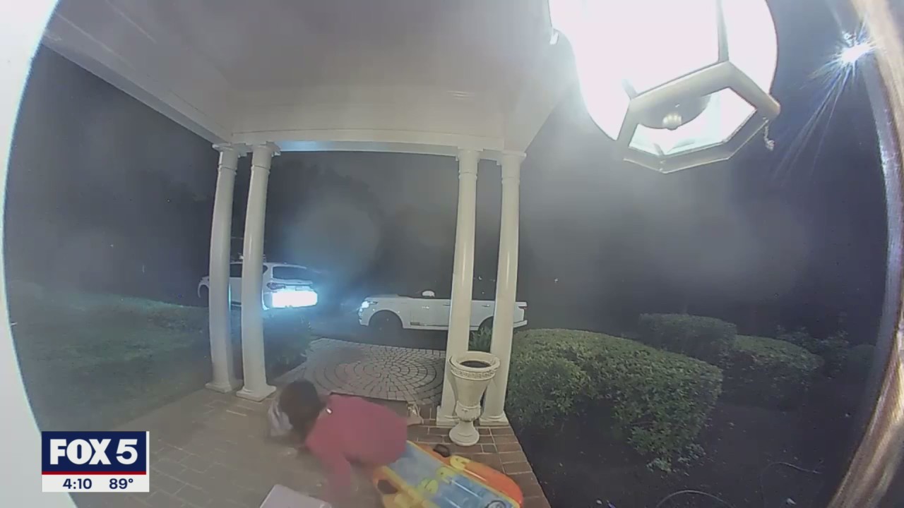 Angie takes a tumble