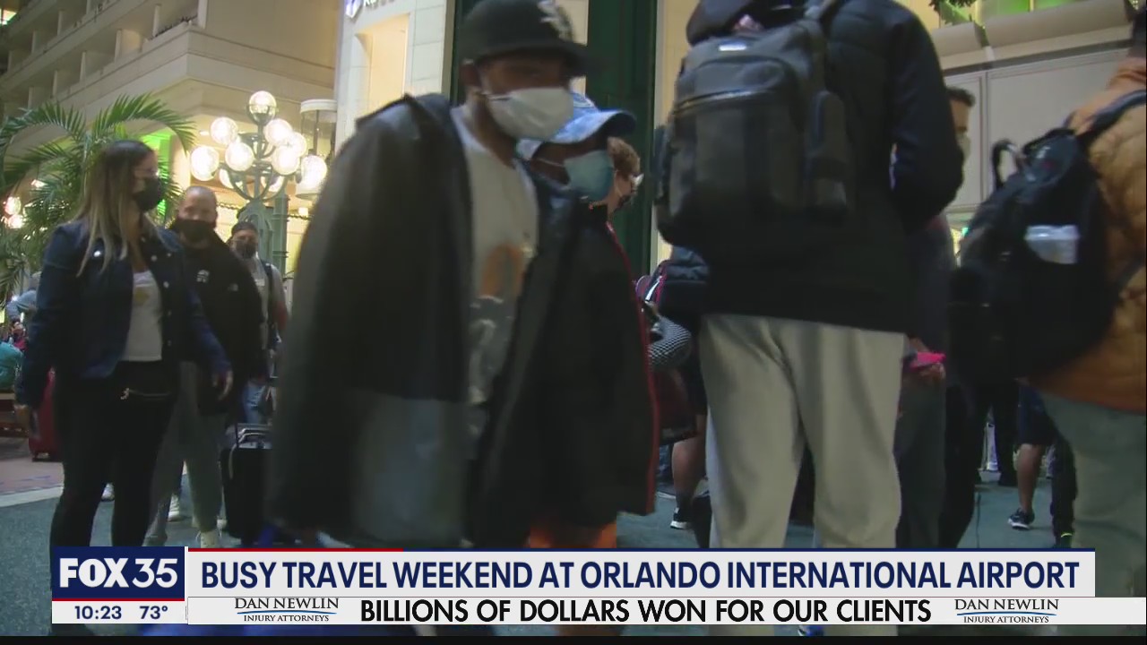Busy travel weekend at Orlando International Airport as COVID cases rise