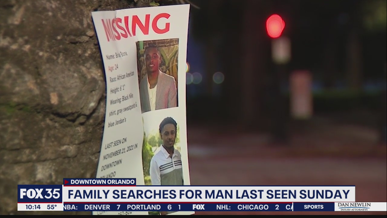 Family, friends search for man who vanished in Downtown Orlando