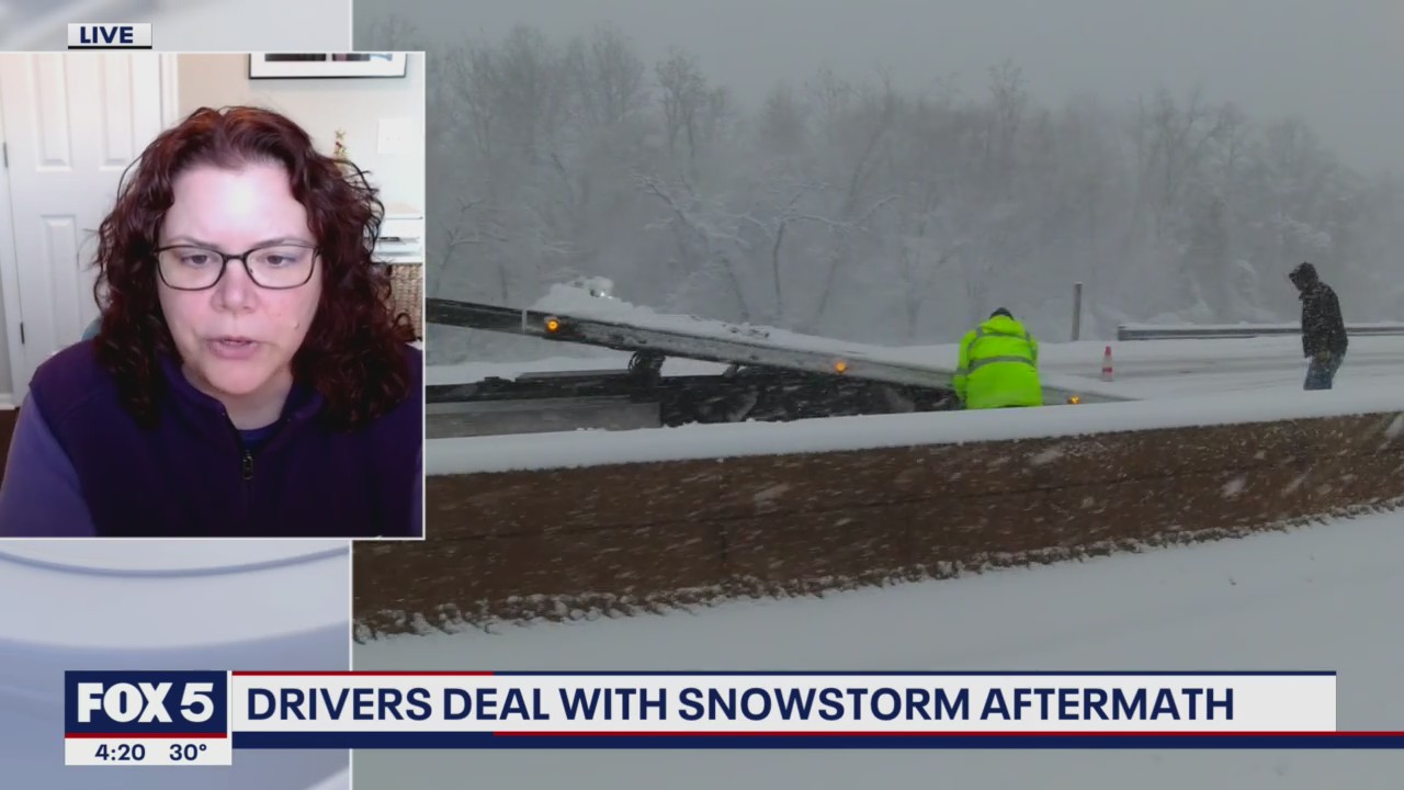 Virginia drivers deal with snowstorm aftermath